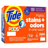 Tide PODS Liquid Laundry Detergent Pacs, Tide Spring Meadow 3-in-1 cold water clean 152 pods.