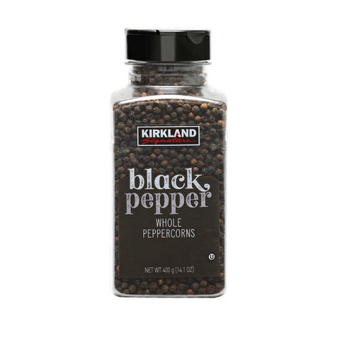 Kirkland Signature Whole Black Peppercorns 400g