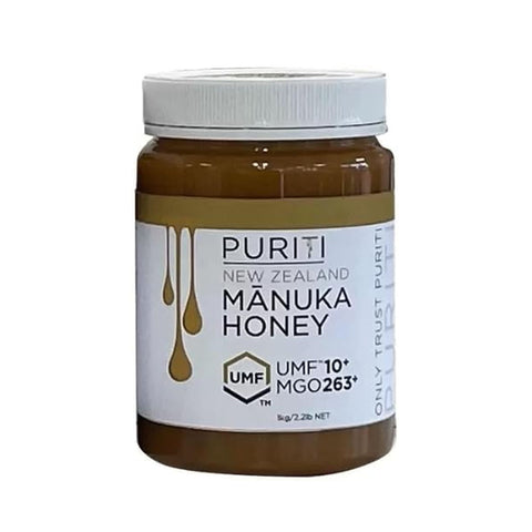 Puriti Manuka Honey Premium New Zealand 10+ UMF With 263+ MGO (1000g (Manuka Honey))