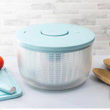 KitchenAid Salad Spinner With Removable Colander And One Handed Pump Mechanism, Serving Bowl Capacity : 6.96L (7.37 qt), Basket Capacity : 5.78L (6.11 qt) - Blue