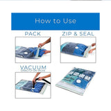 15 Pack - Magic Bag Space Bag 4 Size Storage Bags (4 Medium/4 Large/3 Extra Large/4 Large Travel) - Vacuum Storage Bags