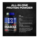 USN Anabolic Chocolate Powder All-in-one Protein for Muscle Gain  (2kg)
