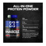 USN Anabolic Chocolate Powder All-in-one Protein for Muscle Gain  (2kg)