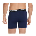 PUMA Men's Sport Stretch Boxer Briefs - Pack Of 5 (Navy, Black, Grey, Green)