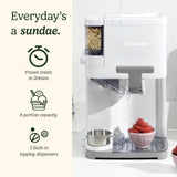 Cuisinart ICE48U Soft Serve Ice Cream Machine – Easy Home Ice Cream Maker With Topping Dispenser, Fully Automatic