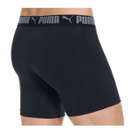 PUMA Men's Sport Stretch Boxer Briefs - Pack Of 5 (Navy, Black, Grey, Green)