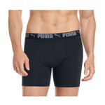 PUMA Men's Sport Stretch Boxer Briefs - Pack Of 5 (Navy, Black, Grey, Green)