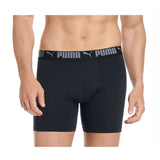 PUMA Men's Sport Stretch Boxer Briefs - Pack Of 5 (Navy, Black, Grey, Green)