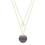 Swarovski Ginger Layered Pendant - Multi-colored - Gold Plating - 5397843