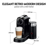 Nespresso 11317 Citiz and Milk Coffee Machine, Black - By Magimix- CLEARANCE