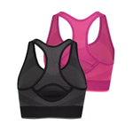 Puma Performance Sprots Bra- Active Support - 2 Pack- Pink & Black