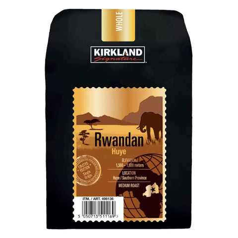 Kirkland Signature Rwandan Medium Roast Whole Coffee Beans, 907g