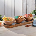 Mesa Inspired Living Mango Wood Serving Set 4