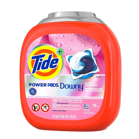 Tide Power PODS With Downy, Liquid Laundry Detergent Pacs, April Fresh (3.5Kg 79 Pacs)