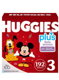 Huggies 192-Piece Little Snugglers Plus Little Movers 2 in 1 Skin Protect Limited Edition Diapers Size 3