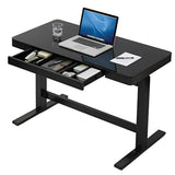 Tresanti Power Adjustable Height Tech Desk With LED Touch Control - Black (Height Adjustable From 75cm To 119.4cm)