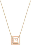 Swarovski Women’s Hillock Square Pendant Necklace #5351080