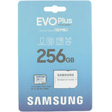 Samsung 256GB Evo Plus MicroSDXC Memory Card, 4K UHD Recording---CLEARANCE