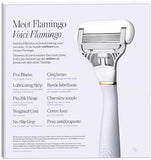 Flamingo Razor Shave Kit, 1 Lilac Handle + 13 Cartridges - Shoppers-kart.com