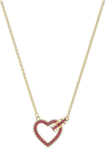 SWAROVSKI Lovely Necklace - Red & Gold plating #5465683