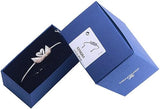 SWAROVSKI Women's Iconic Swan Crystal Jewelry Collection, Rhodium Finish - Shoppers-kart.com