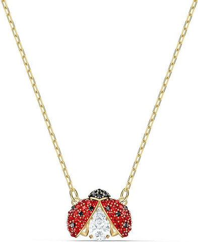 SWAROVSKI Sparkling Dance Ladybug Necklace - Red & Gold-tone plated #5521787