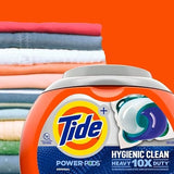 Tide Hygienic Clean Heavy 10x Duty Power PODS Laundry Detergent Pacs, Original, 76 count, For Visible and Invisible Dirt, 3.67kg