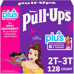 Huggies Pull-Ups Plus, 2T-3T (18-34 lbs. / 8-15Kg) Disnep Princess Themed 128 Count (For Girls)