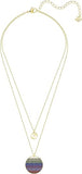SWAROVSKI Ginger Gold Plated Layered Necklace #5397843 - Shoppers-kart.com