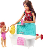 Barbie Skipper Babysitters INC Dolls and Playset Bath time Playset with Skipper Doll FHY97_FXH05---- clearance - Shoppers-kart.com
