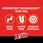 Drano Max Gel Drain Clog Remover and Cleaner for Shower or Sink Drains, 80 oz