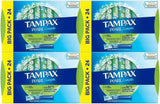 Tampax Pearl Unscented Super Absorbency Tampons, 96 Count