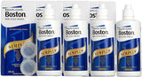 Boston Simplus Multi-Action Solution, 4x 120ml Contact Lens Solution for Rigid Gas Permeable Contact Lenses - Clean, Disinfect & Condition with 4x Lens Cases - Shoppers-kart.com