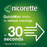 Nicorette QuickMist Nicotine Spray Stop Smoking aid  Fresh Mint 1mg, 2 X 150 Sprays