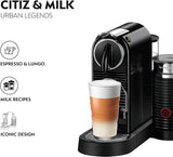 Nespresso 11317 Citiz and Milk Coffee Machine, Black - By Magimix- CLEARANCE