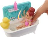 Barbie Skipper Babysitters INC Dolls and Playset Bath time Playset with Skipper Doll FHY97_FXH05---- clearance - Shoppers-kart.com