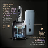 Braun Series 9 Pro+ 9675cc Electric Shaver for Men, Wet & Dry Foil Shaver, Advanced Men's Grooming Razor with Cleaning Function, Cleaning & Power Case - Grey