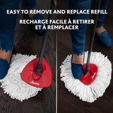 Vileda Easy Wring & Clean Spin Rotating Mop, Full Bucket set, Spin mop for cleaning floors, Set of 1 X mop, 1 X bucket and 2 X extra refills