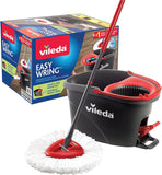 Vileda Easy Wring & Clean Spin Rotating Mop, Full Bucket set, Spin mop for cleaning floors, Set of 1 X mop, 1 X bucket and 2 X extra refills