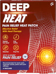 Deep Heat Pain Relief Heat Patches, 4 count (Pack of 1)