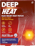 Deep Heat Pain Relief Heat Patches, 4 count (Pack of 1)