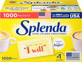 SPLENDA No calorie Sweetener box of 1000 sachets