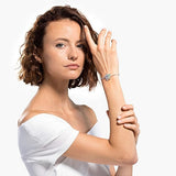 Swarovski Women's Sunny Bangle, Light Multicoloured Floral Shaped Crystals, Radiant Rhodium Plated Bracelet, from the Swarovski Sunny Collection - Shoppers-kart.com