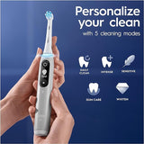 Oral-b iO Series 6 Electric Toothbrush, 1 Toothbrush Head & Travel Case, 5 Modes with Teeth Whitening, UK 2 Pin Plug