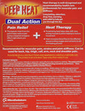 Deep Heat Odourless Patch Muscle XL Back Pads Pain Relief - Pack of 2 x 4 Patches - Shoppers-kart.com