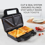 Breville 3-in-1 Ultimate Snack Maker | Deep Fill Toastie Maker, Waffle Maker & Panini Press | Removable Non-Stick Plates | Black & Stainless Steel [VST098]