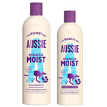 Aussie Miracle Moist Shampoo 675ml & Conditioner 470ml with Macadamia Nut Oil