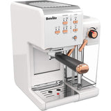 BREVILLE One-Touch Coffee Machine (White & Rose Gold). - shopperskartuae