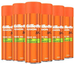 Gillette Fusion5 Ultra Sensitive Shaving Gel with Almond Oil- Pack of 6 X 200ml