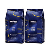 Lavazza Super Crema Whole Bean Espresso Coffee, 2.2 lb X 2 Bags, Vacuum-Packed - Shoppers-kart.com